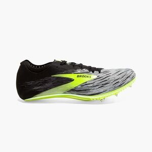 Brooks Black and Lime Green Track Spikes